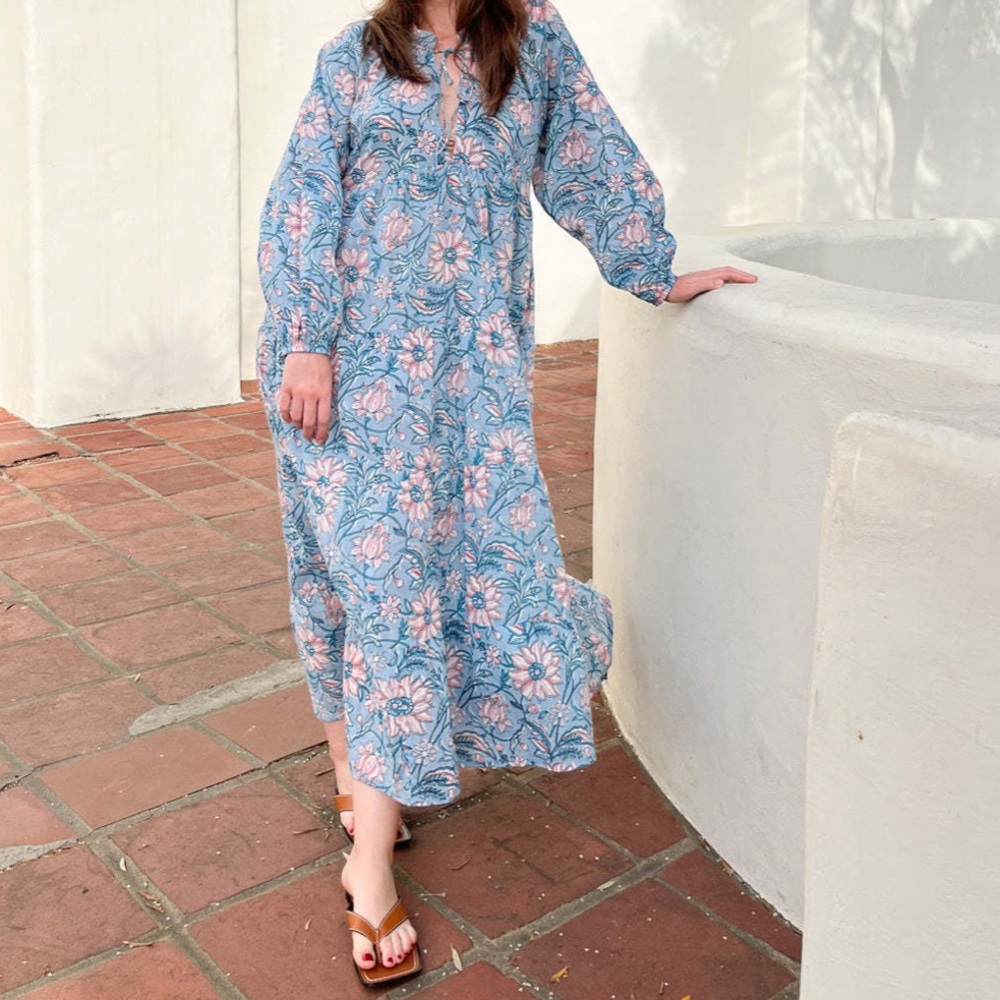Par & Escala Maria Floral Maxi Dress
